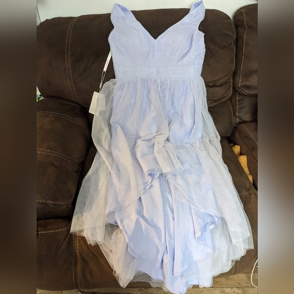 NWT Lavender High-Low Dress from jjshouse - Picture 1 of 3